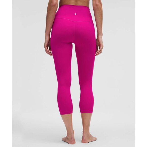 Lululemon Align Crop 21" Leggings | Ripened Raspberry Nulu | Women’s Size 6 - Picture 4 of 10